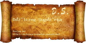 Délczeg Sugárka névjegykártya